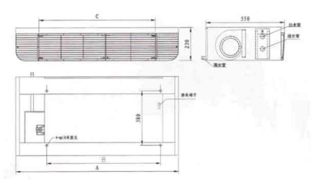 風(fēng)機盤管尺寸
